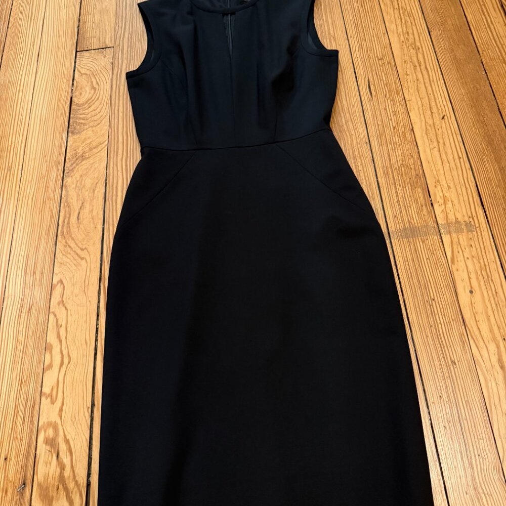 J. Crew Keyhole dress in Italian stretch wool - BLACK - Size 2